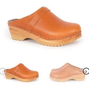 Troentorp Women’s Pull up Leather Clogs